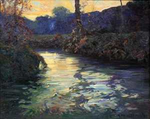 Crépuscule imminent - George Ames Aldrich